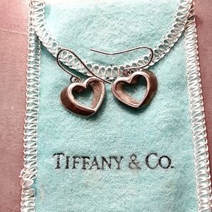 Tiffany & Co Sterling Silver Heart Earrings